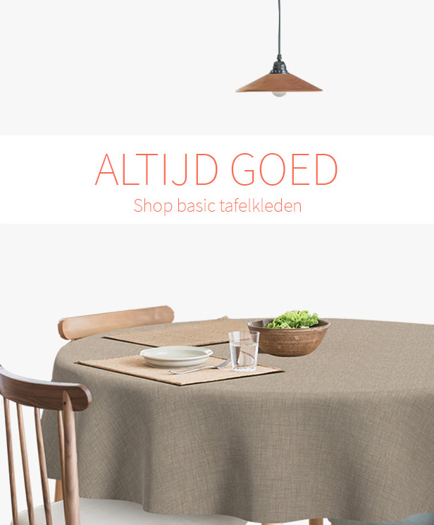 Spiksplinternieuw Jouw mooie tafel verdient een tafelkleed! | 1001Tafelkleden.com RT-15